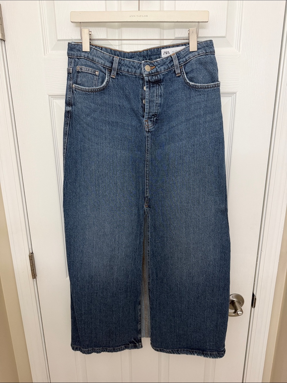 Zara Long Demin Skirt